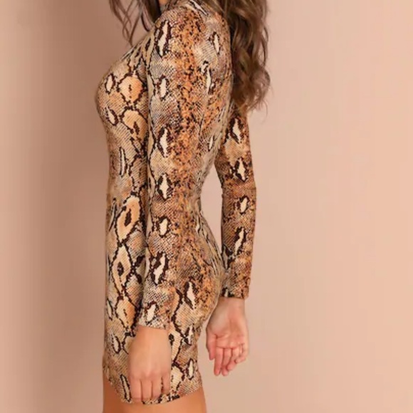 NWT snake skin mock neck dress - Picture 3 of 6